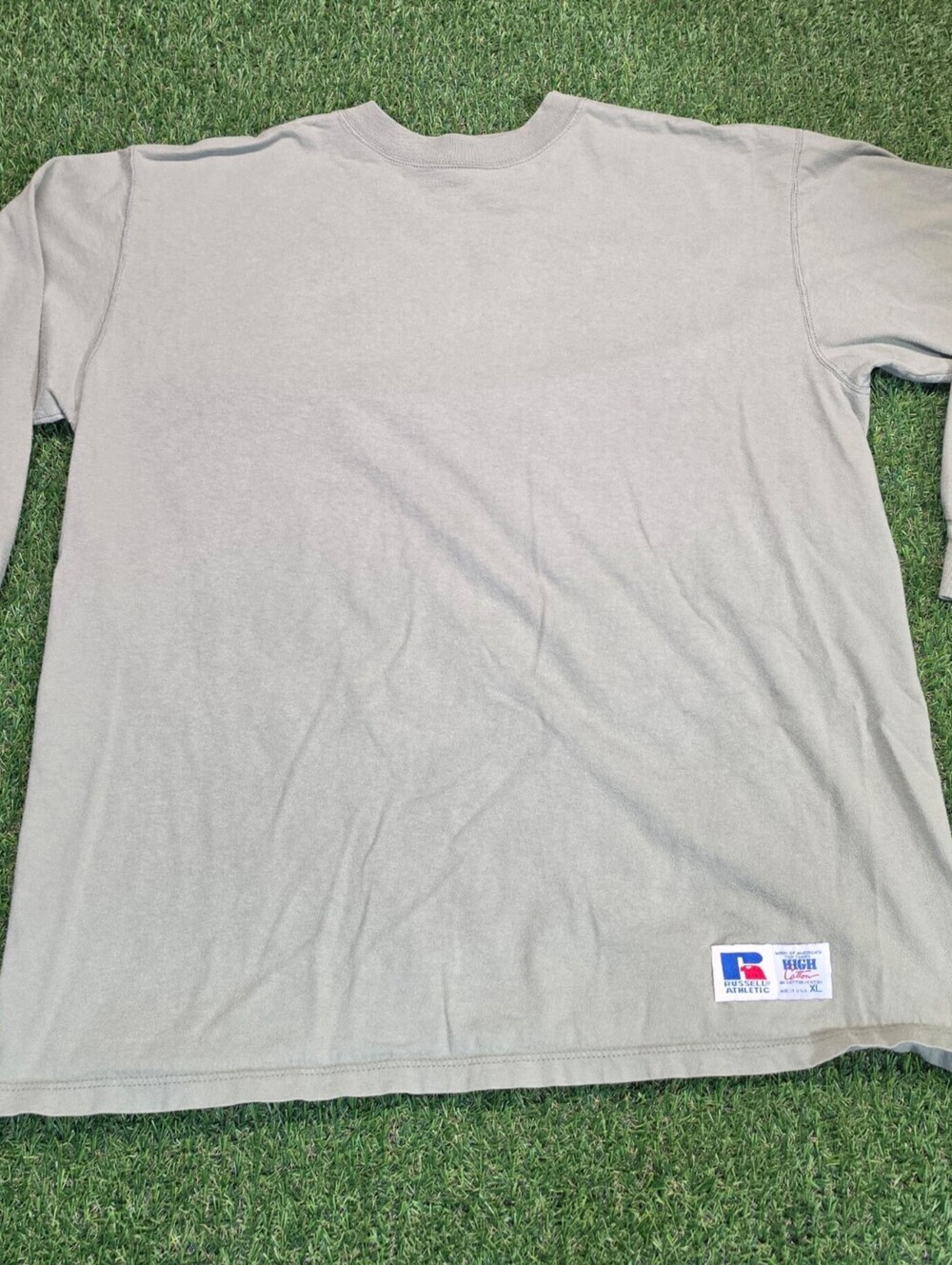 Russell Athletic Vintage Long Sleeve T-Shirt Size XL Olive